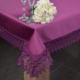 Obrus z Gipiurą 114 -Fioletowy Obrus z Gipiurą 114 -Fioletowy