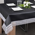 Obrus z Gipiurą 114 – Grafit Szary