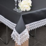 Obrus z Gipiurą 114 – Grafit Biel Obrus z Gipiurą 114 – Grafit Biel