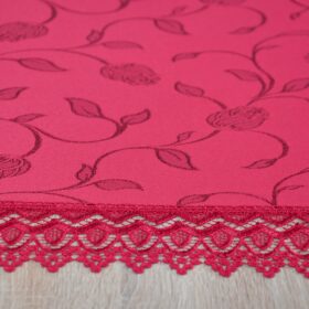 Obrus z Gipiurą 127 – Bordowy