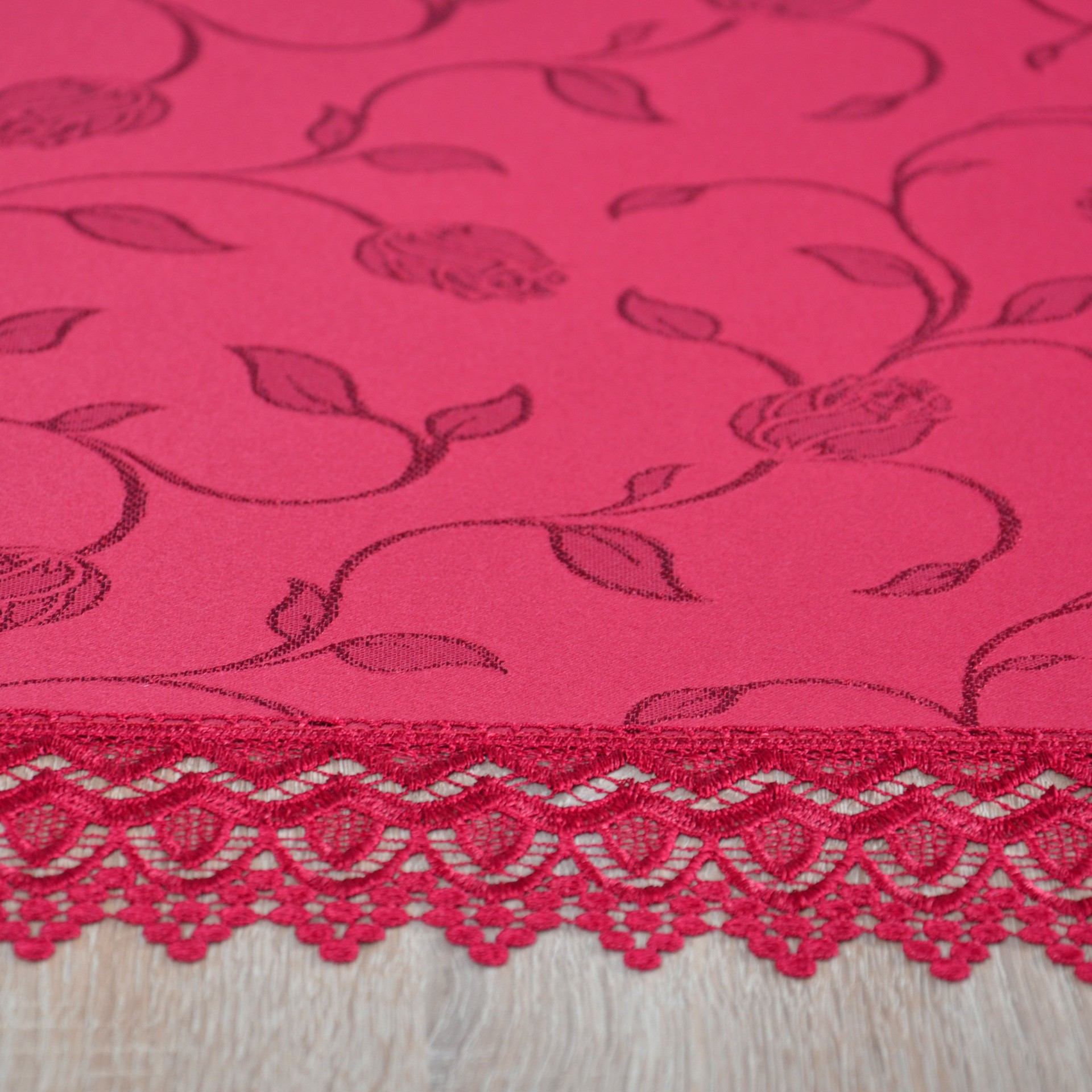 Obrus z Gipiurą 127 – Bordowy Obrus z Gipiurą 127 – Bordowy