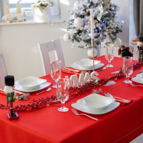 Obrus Glamour - Czerwony