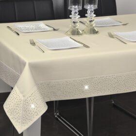 Obrus Szmaragd - Beżowy