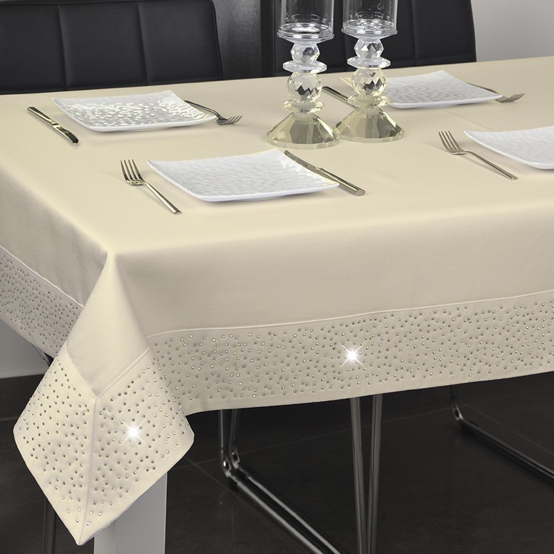 Obrus Szmaragd – Beżowy Obrus Szmaragd – Beżowy