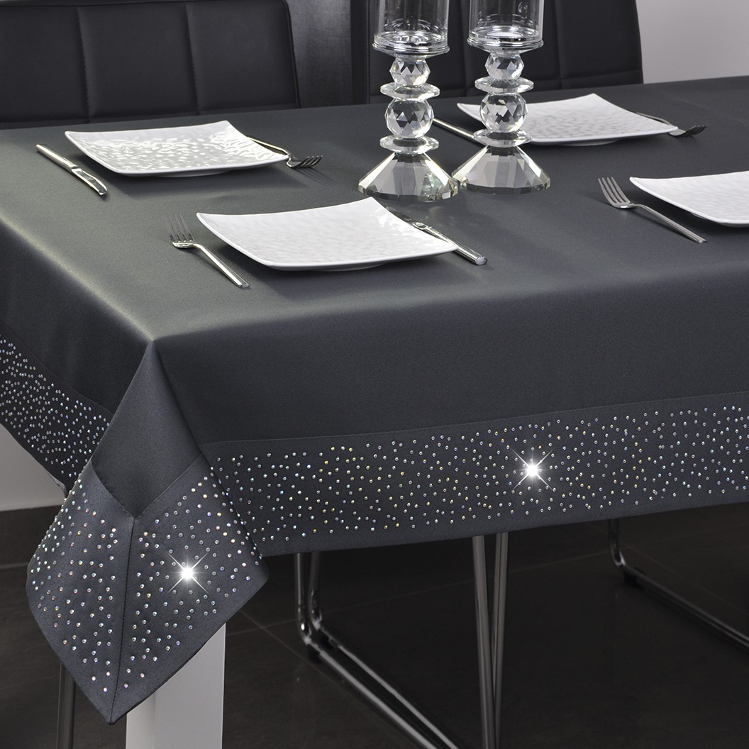 Obrus Szmaragd – Grafitowy Obrus Szmaragd – Grafitowy