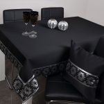 Obrus Vega Lux – Czarny Srebro