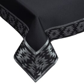 Obrus Vega Lux – Czarny Srebro