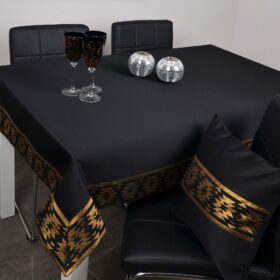 Obrus Vega Lux – Czarny złoto