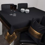 Obrus Rodos Lux – Czarny-Złoto