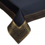 Obrus Rodos Lux – Czarny-Złoto