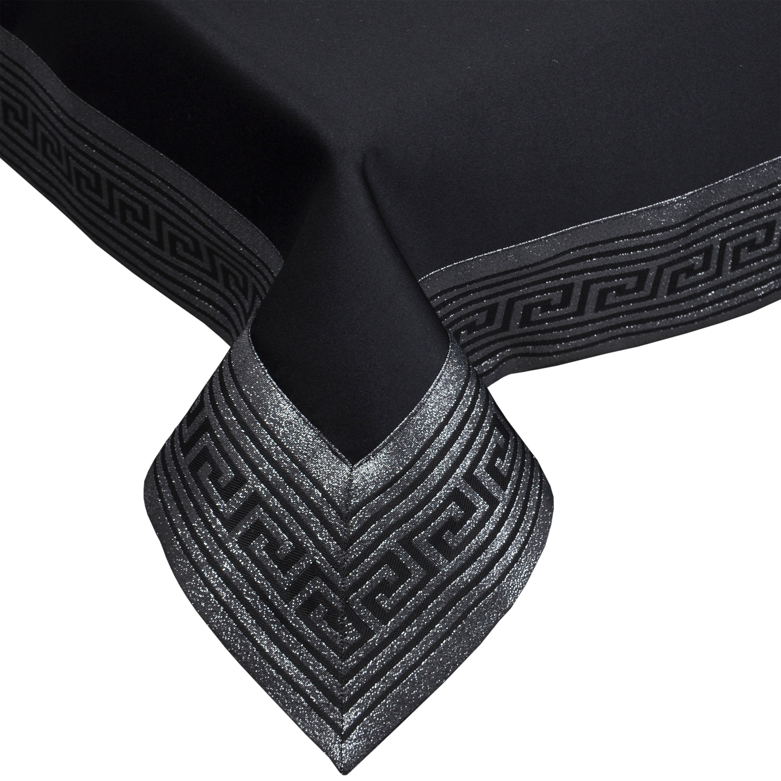 Obrus Rodos Lux – Czarny-Srebro Obrus Rodos Lux – Czarny-Srebro