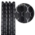 Zasłona Casablanca – Czarny Srebro Zasłona Casablanca – Czarny Srebro