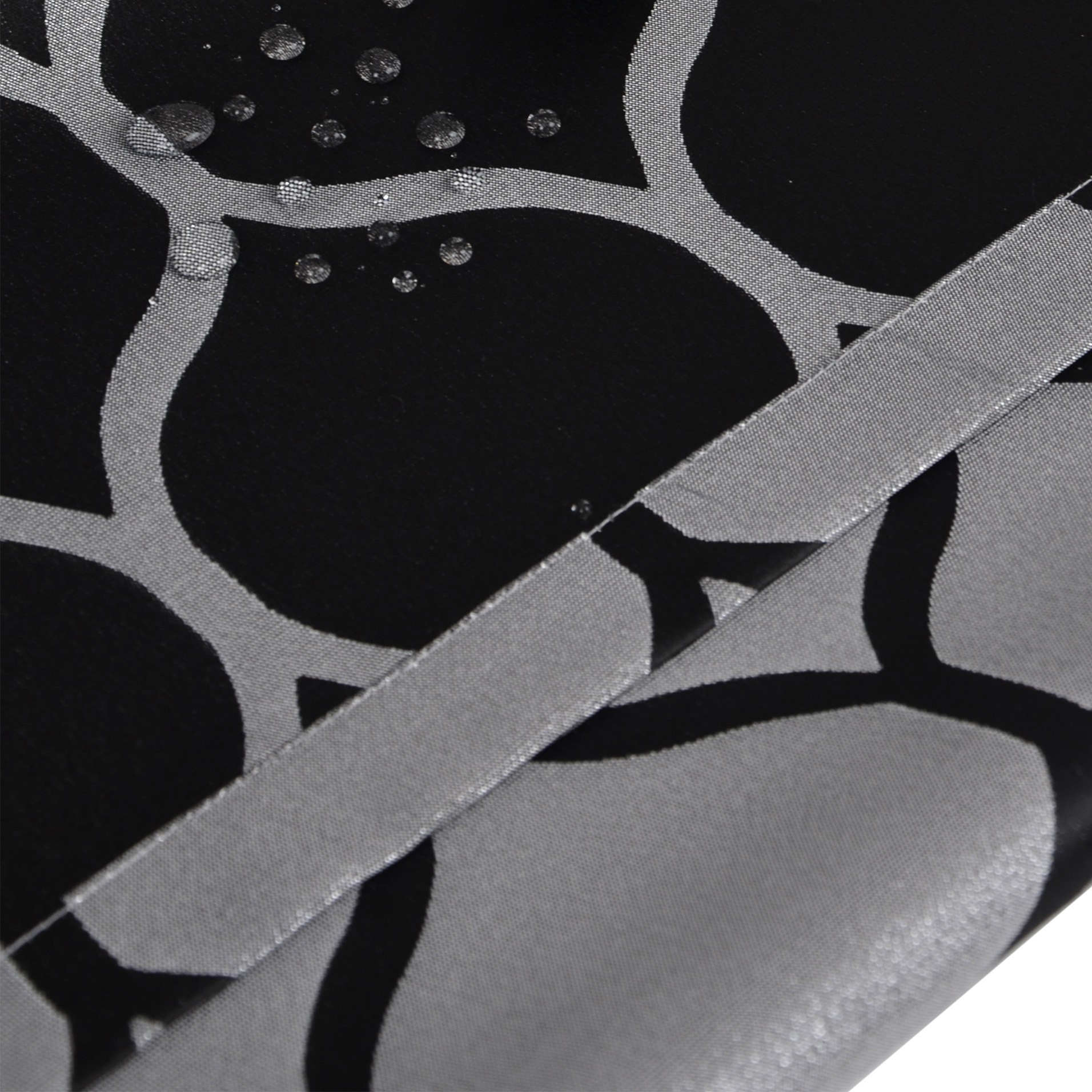 Zasłona Casablanca – Czarny Srebro Zasłona Casablanca – Czarny Srebro