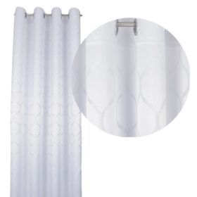 Zasłona Casablanca – Biały Srebro