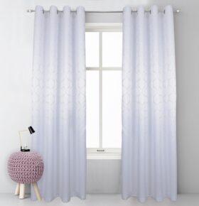 Zasłona Casablanca – Biały Srebro Zasłona Casablanca – Biały Srebro