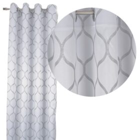 Zasłona Casablanca - Grafit Srebro
