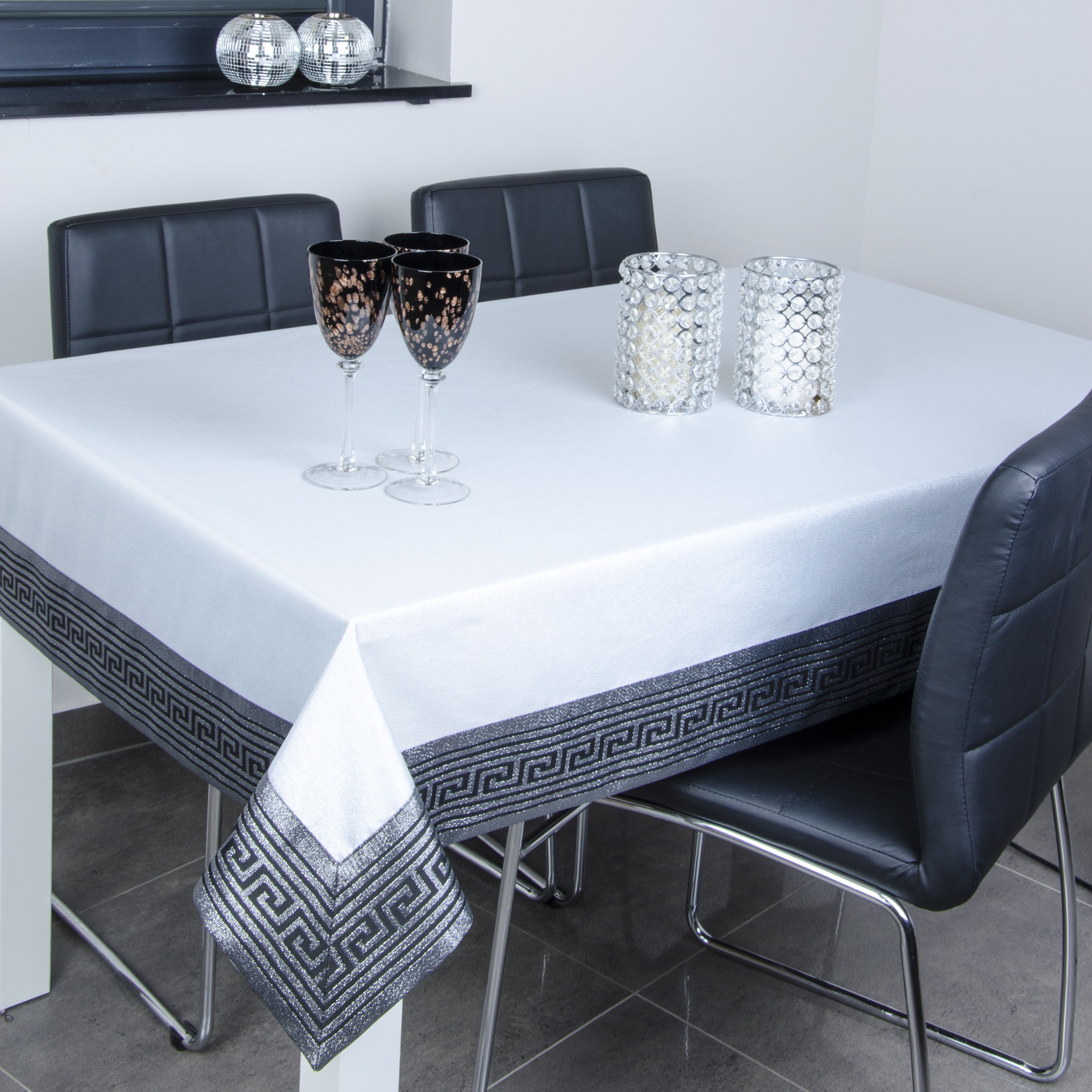 Obrus Rodos Lux Brokat – Srebro Obrus Rodos Lux Brokat – Srebro