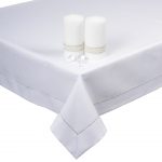 Obrus Panama Lux – Biały Srebro Obrus Panama Lux – Biały Srebro