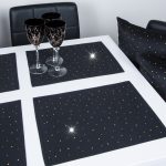 Podkładki Szafir – Czarny Złote dżety