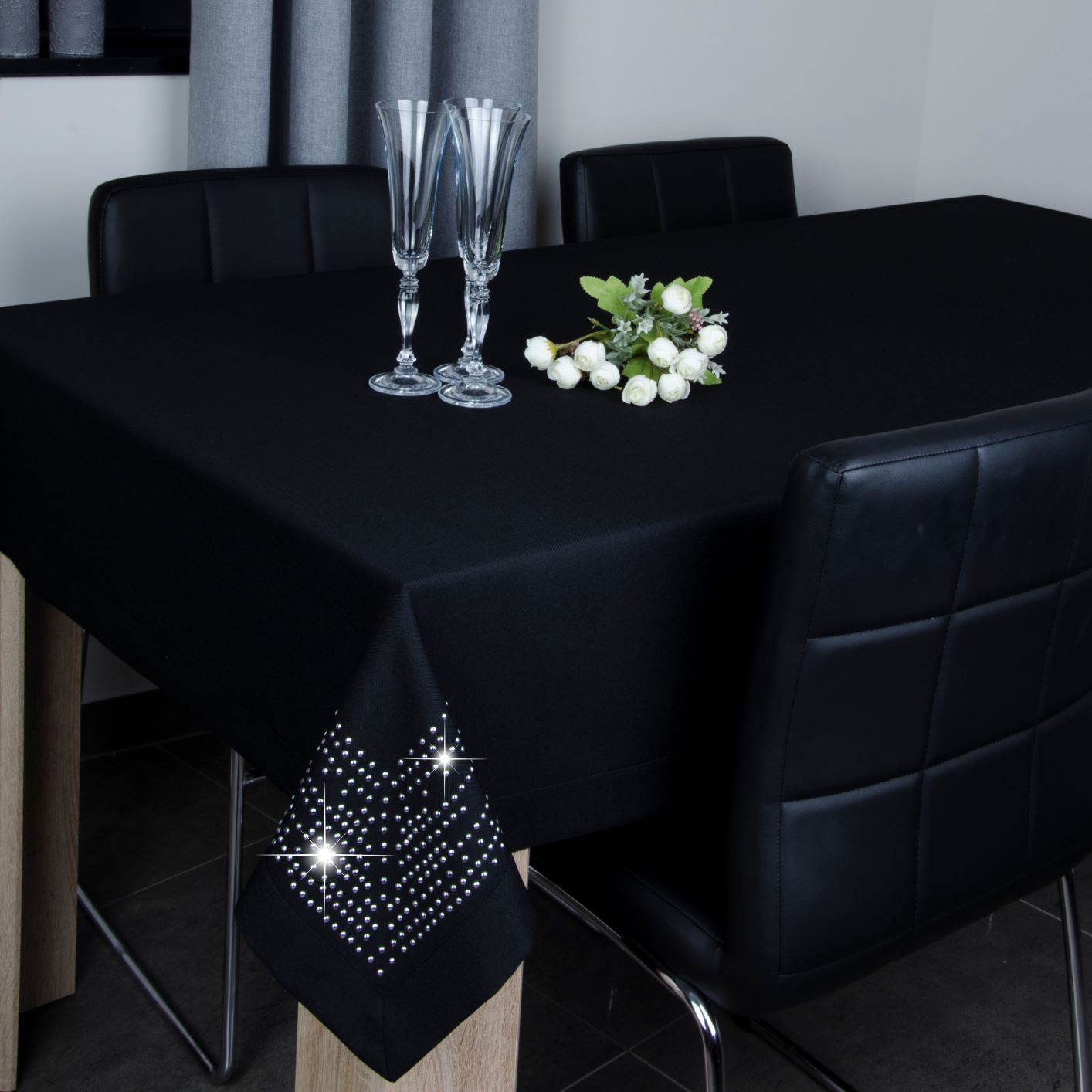 Obrus Panama Decor – Czarny Obrus Panama Decor – Czarny