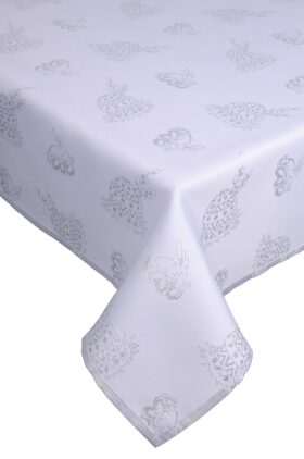 Obrus Gold Silver Zajączek – Biały Srebro Obrus Gold Silver Zajączek – Biały Srebro