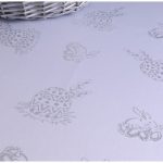 Obrus Gold Silver Zajączek – Biały Srebro