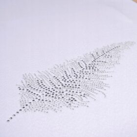 Pas Liść – Biały Srebro Pas Liść – Biały Srebro