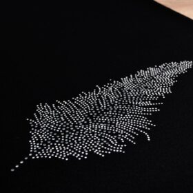 Pas Liść – Czarny Srebro Pas Liść – Czarny Srebro