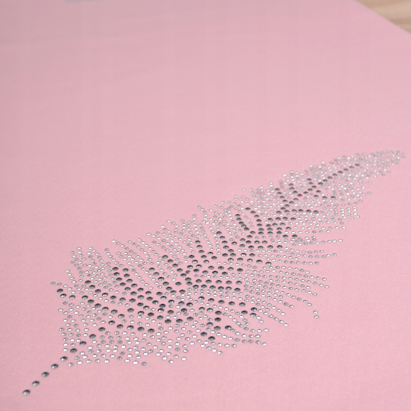 Pas Liść – Pudrowy róż Srebro Pas Liść – Pudrowy róż Srebro