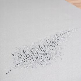 Pas Liść – Szary Srebro Pas Liść – Szary Srebro