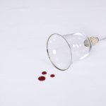 Podkładki Liść – Biel Srebro