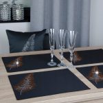 Podkładki Liść – Czerwony Srebro