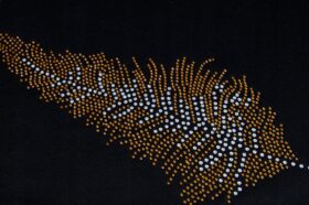 Podkładki Liść – Czarny Złoto