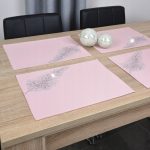 Podkładki Liść – Mięta Srebro