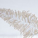 Podkładki Liść – Biel Złoto