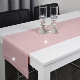 Bieżnik  Glamour – Pudrowy róż