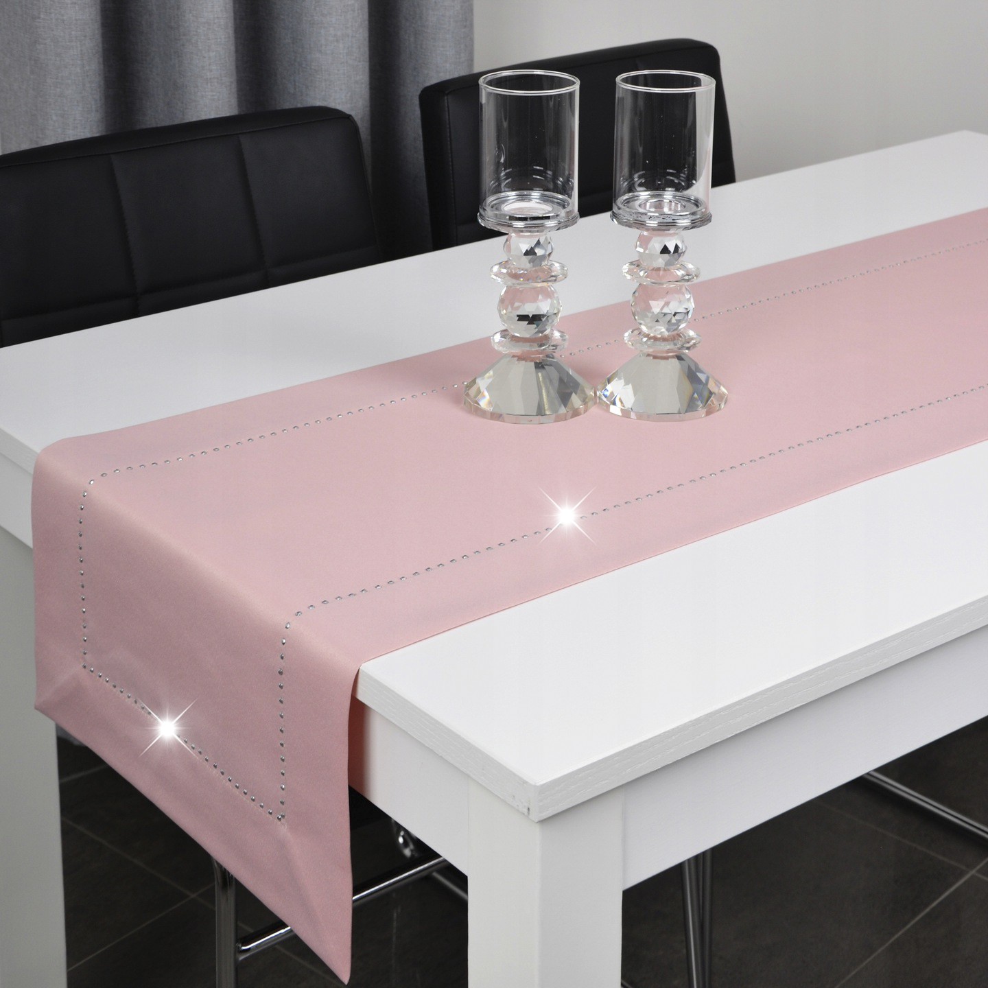 Bieżnik Glamour – Pudrowy róż Bieżnik Glamour – Pudrowy róż