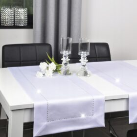 Bieżnik  Glamour – Biały