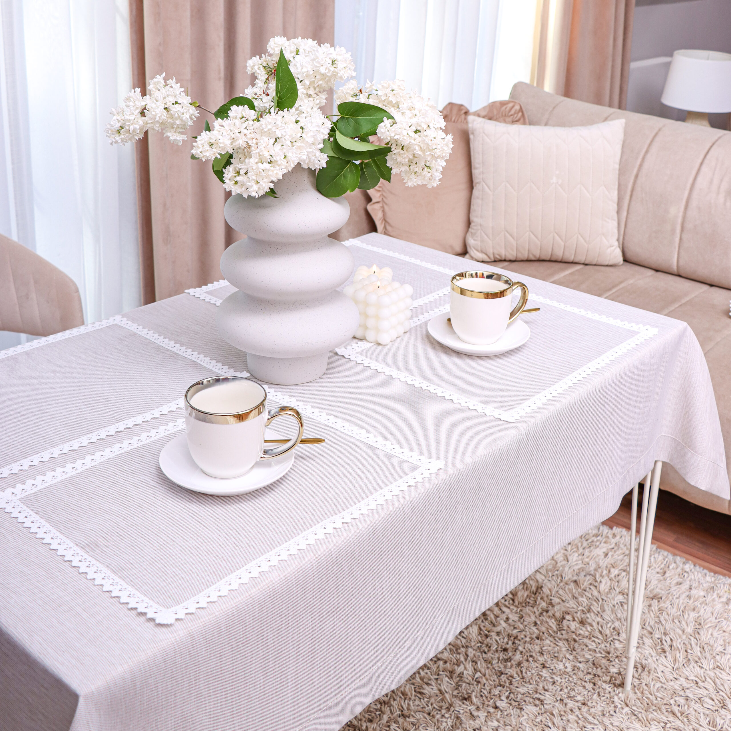 Obrus Panama – Beż Boho Obrus Panama – Beż Boho