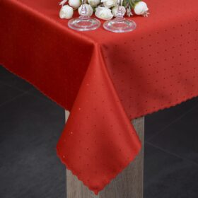 Obrus w Kropki – Czerwony Obrus w Kropki – Czerwony