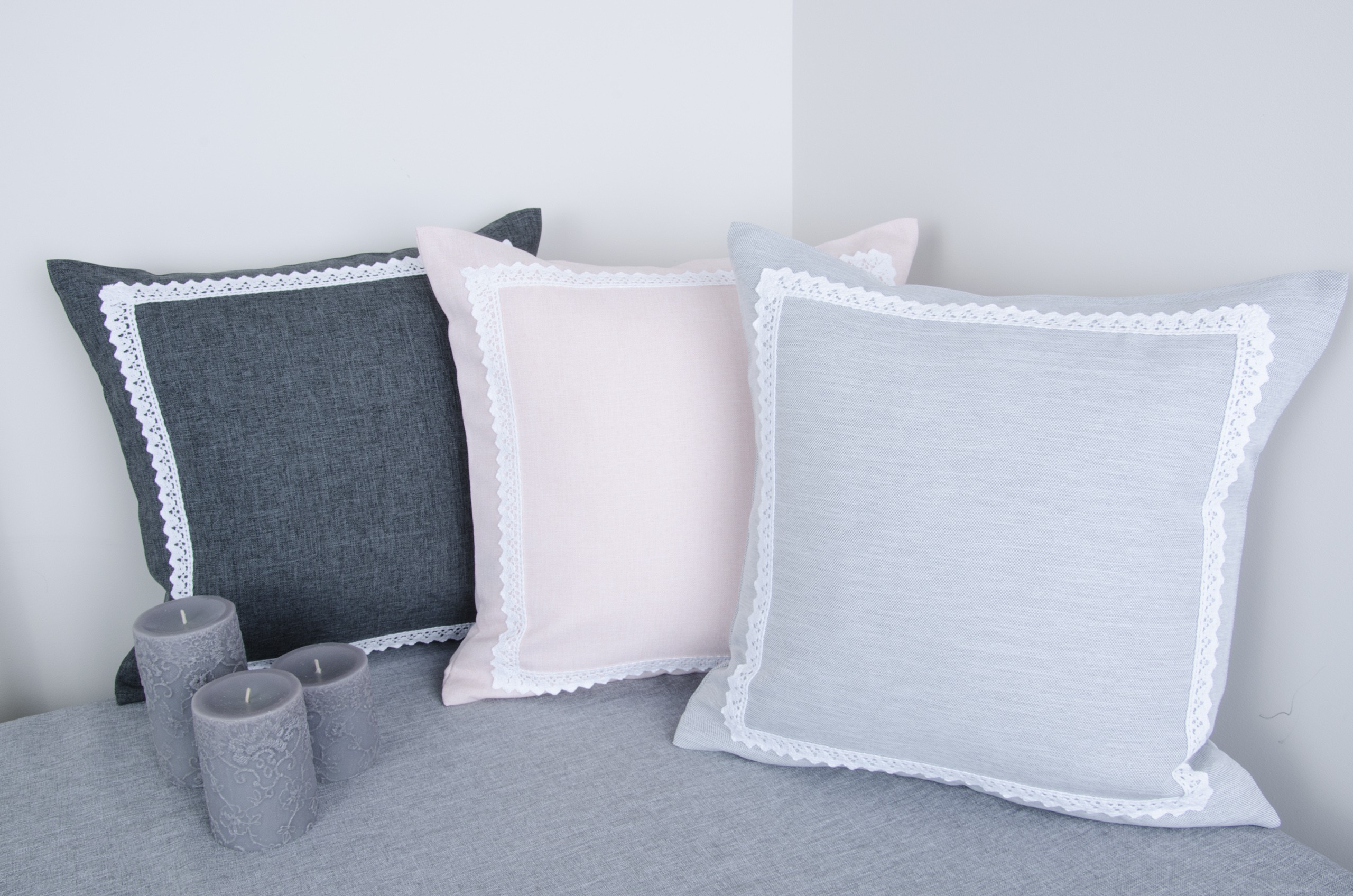 Poszewka Malaga – Szary Poszewka Malaga – Szary