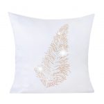 Poszewka Liść – Biel Srebro