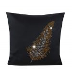 Poszewka Liść – Czarna Srebro