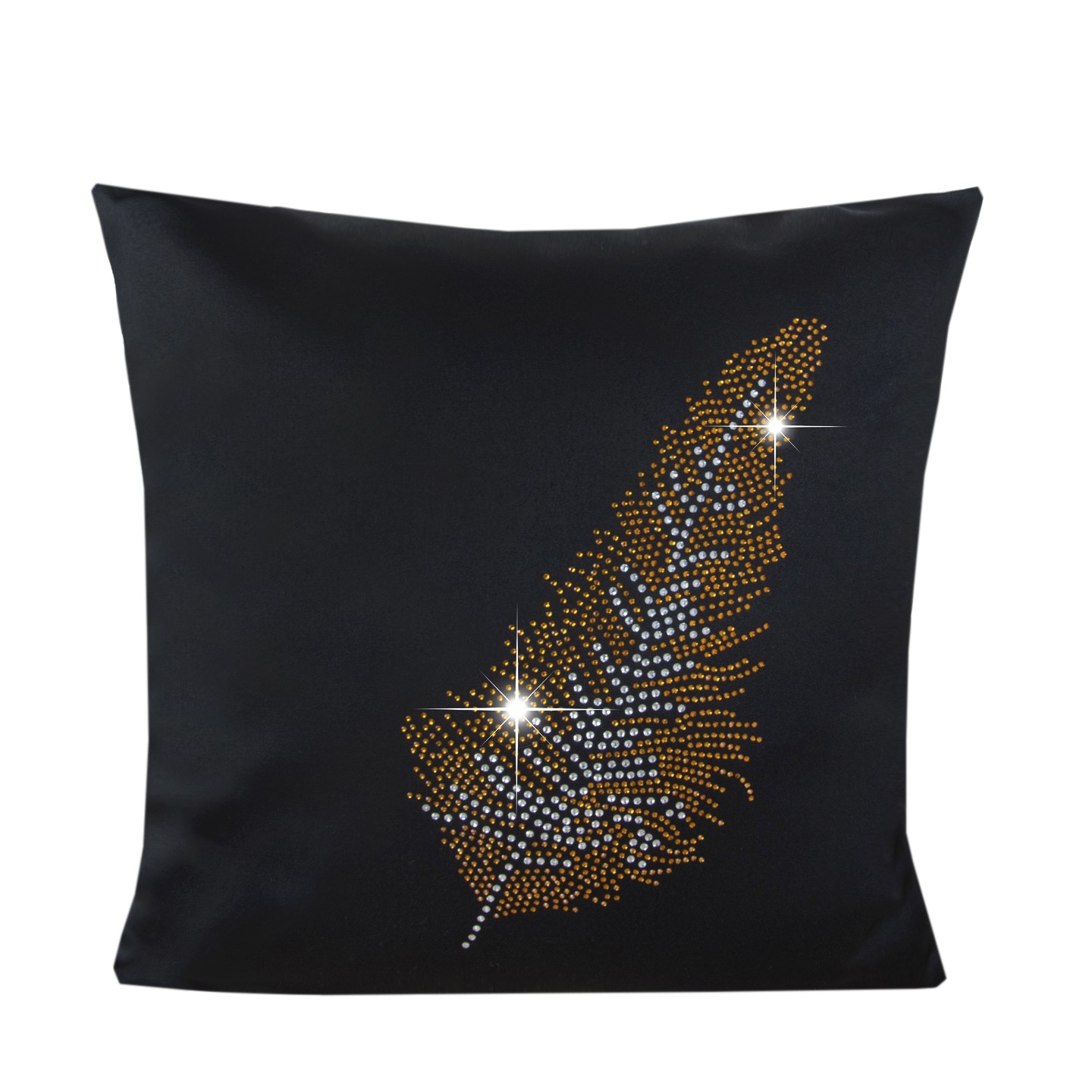 Poszewka Liść – Czarny Złoto Poszewka Liść – Czarny Złoto