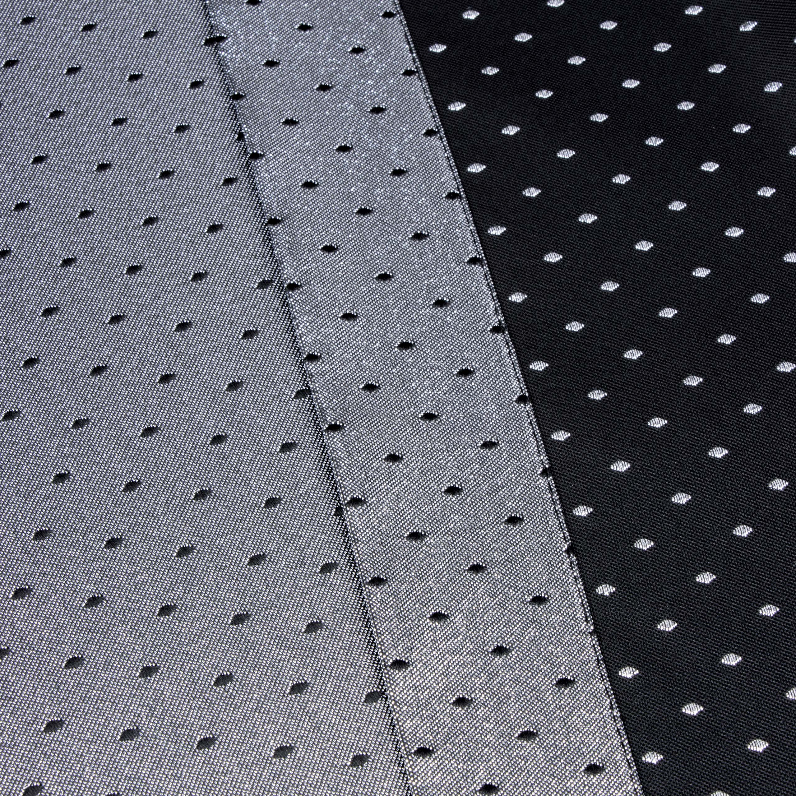 Obrus Kropki Lux – Czarno-Srebrny Obrus Kropki Lux – Czarno-Srebrny