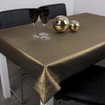 Obrus Kropki Lux – Czarno-Złoty Obrus Kropki Lux – Czarno-Złoty