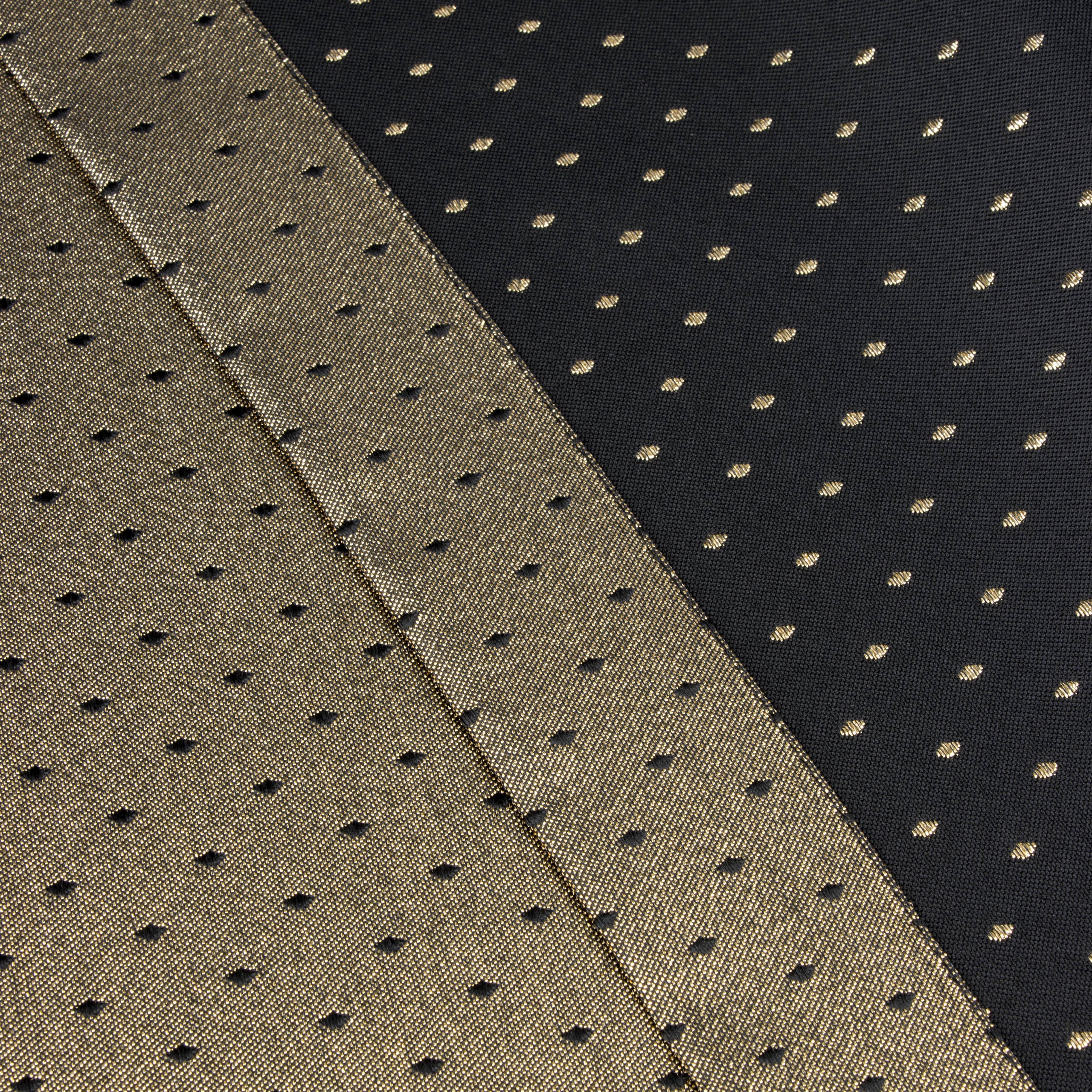 Obrus Kropki Lux – Czarno-Złoty Obrus Kropki Lux – Czarno-Złoty