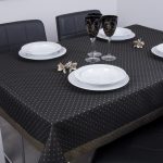 Obrus Kropki Lux – Czarno-Złoty Obrus Kropki Lux – Czarno-Złoty