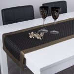 Bieżnik Kropki Lux – Czarno-Złoty Bieżnik Kropki Lux – Czarno-Złoty