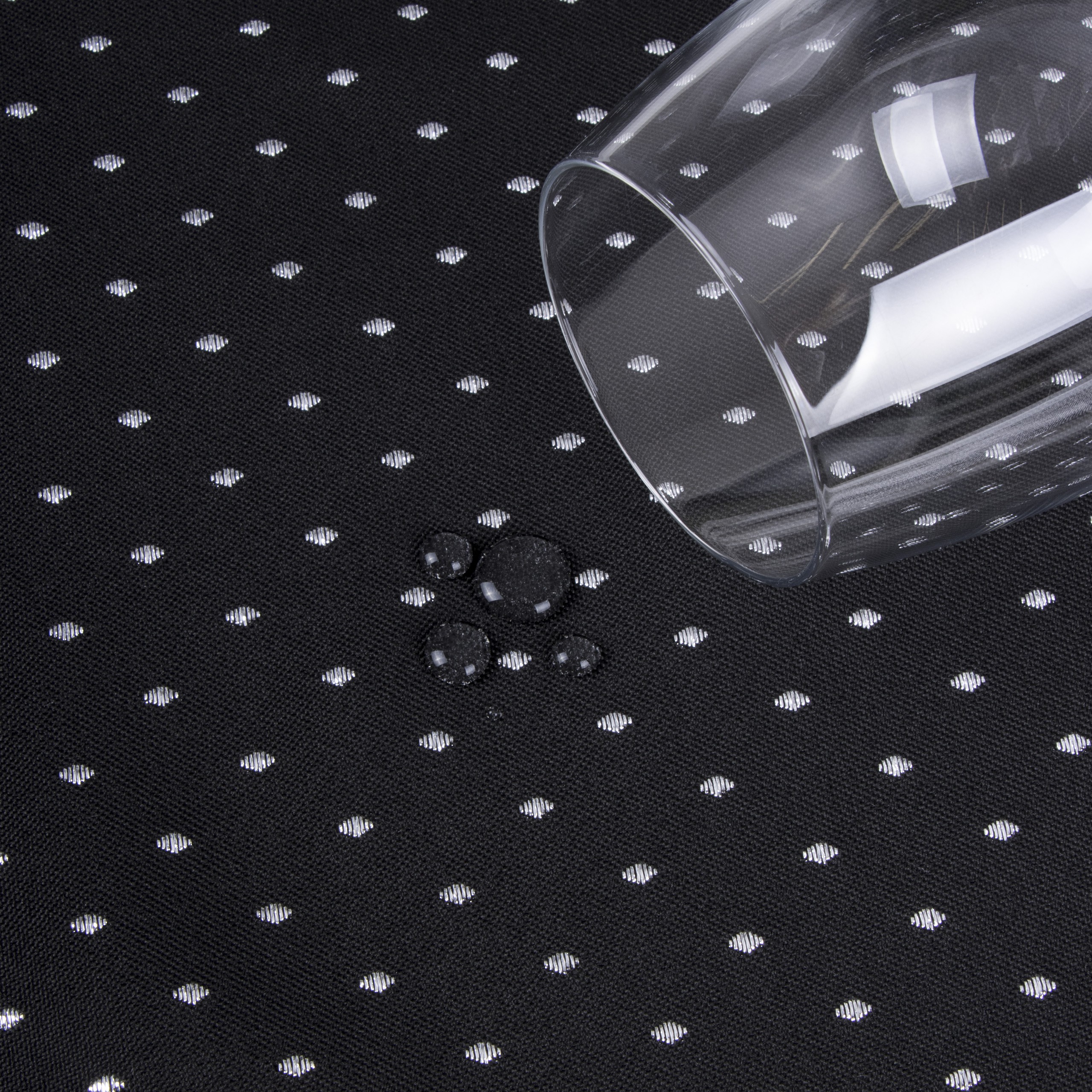 Bieżnik Kropki Lux – Czarno-Srebrny Bieżnik Kropki Lux – Czarno-Srebrny